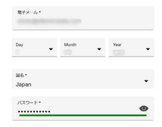 ボンバスティック　登録画面